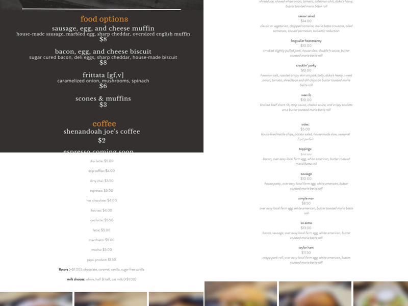 foodbar kitchen Menu