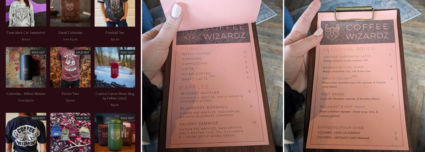 Coffee Wizardz Appleton Menu