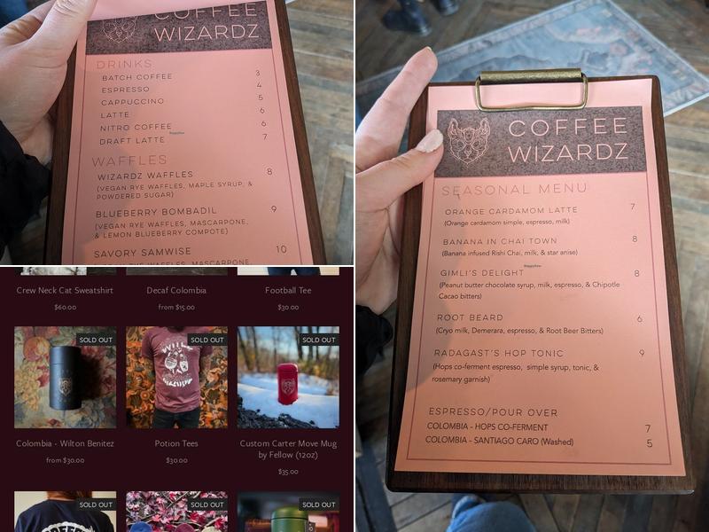 Coffee Wizardz Appleton Menu