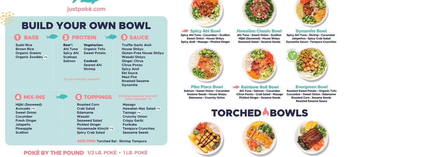 Just Poke Covington Menu