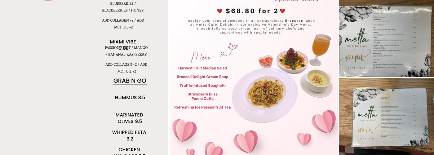 Metta Cafe Menu