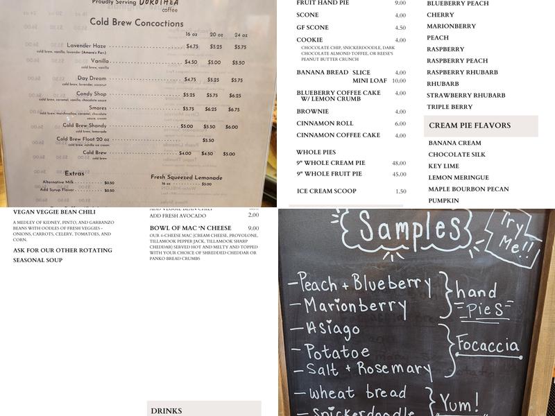 Pegasus Pie Co. Menu