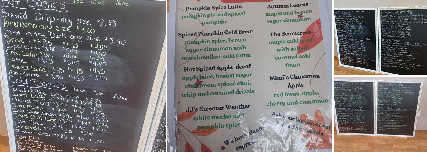 Java June's Menu