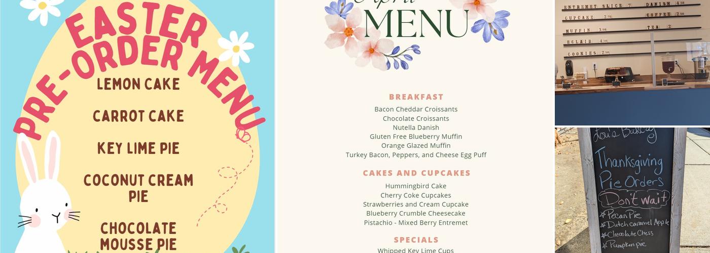 Lou's Bakery Menu