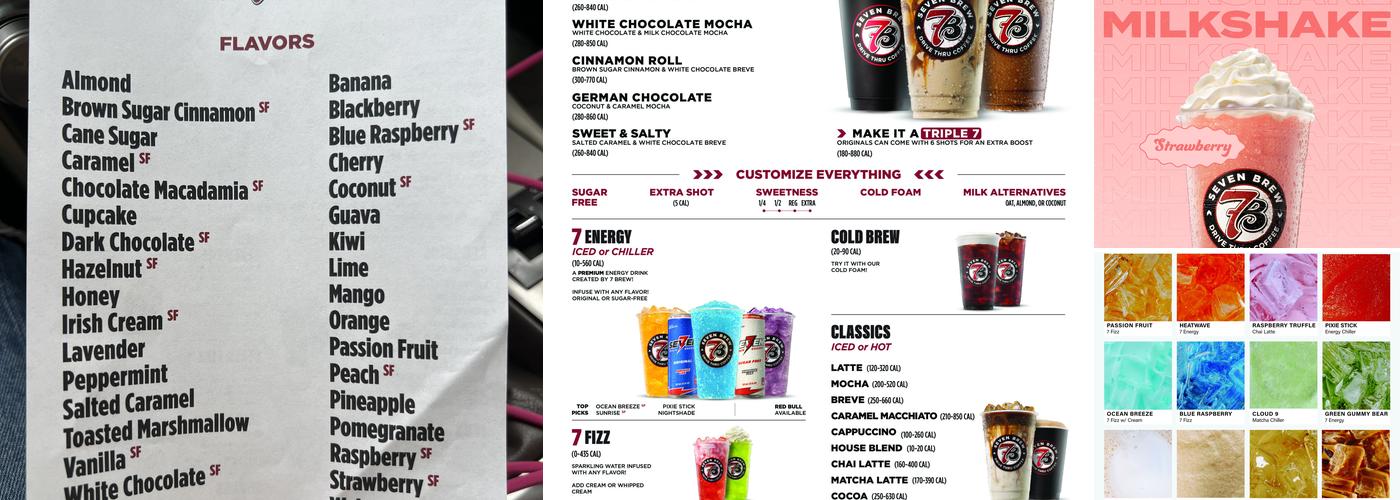 7 Brew Coffee Menu