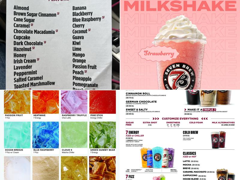 7 Brew Coffee Menu