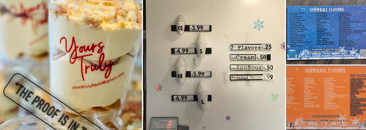 Snow Rush Menu