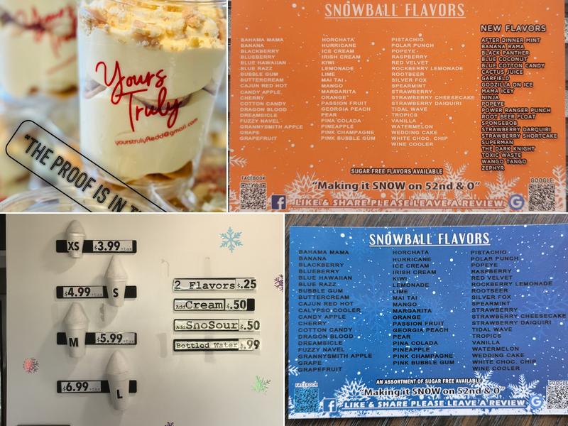 Snow Rush Menu