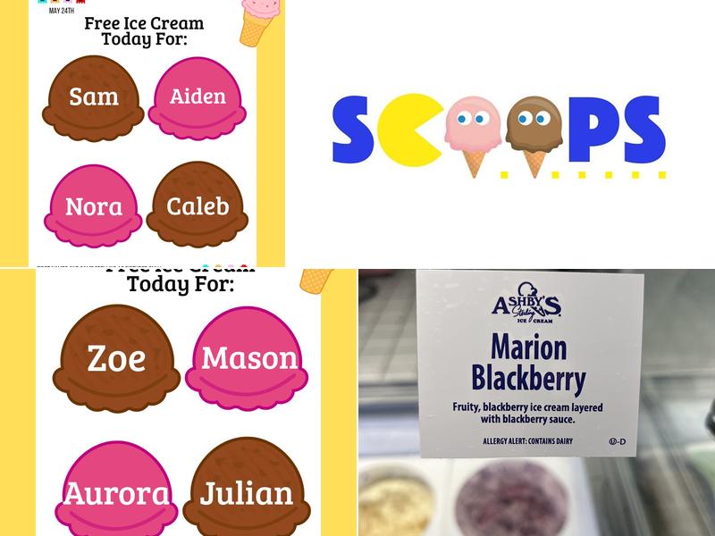 Scoops Menu