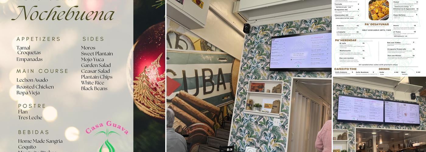 Casa Guava Cuban Cafe Menu