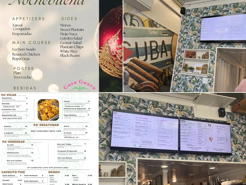 Casa Guava Cuban Cafe Menu