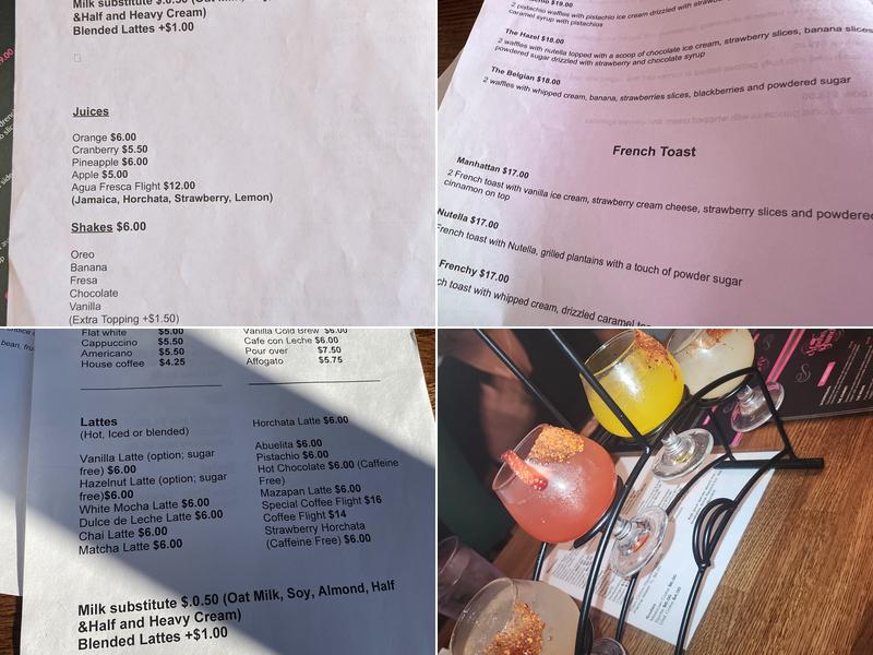 Madres Brunch Menu