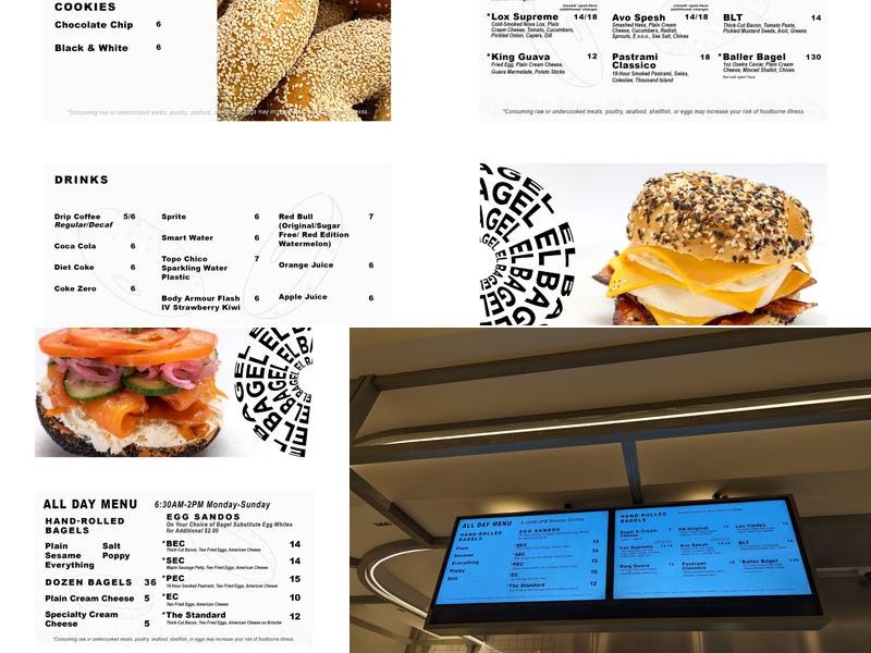 El Bagel Menu