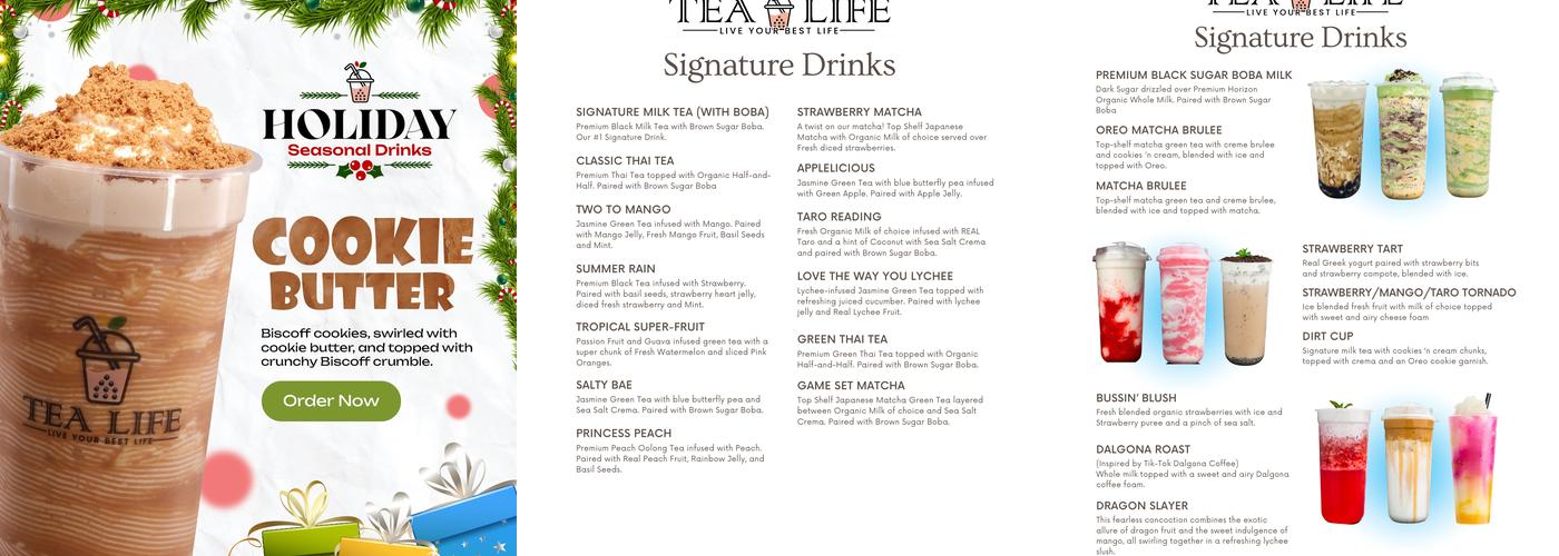 TEA LIFE Menu