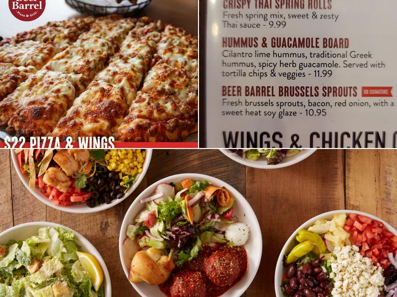 Beer Barrel Pizza & Grill Menu