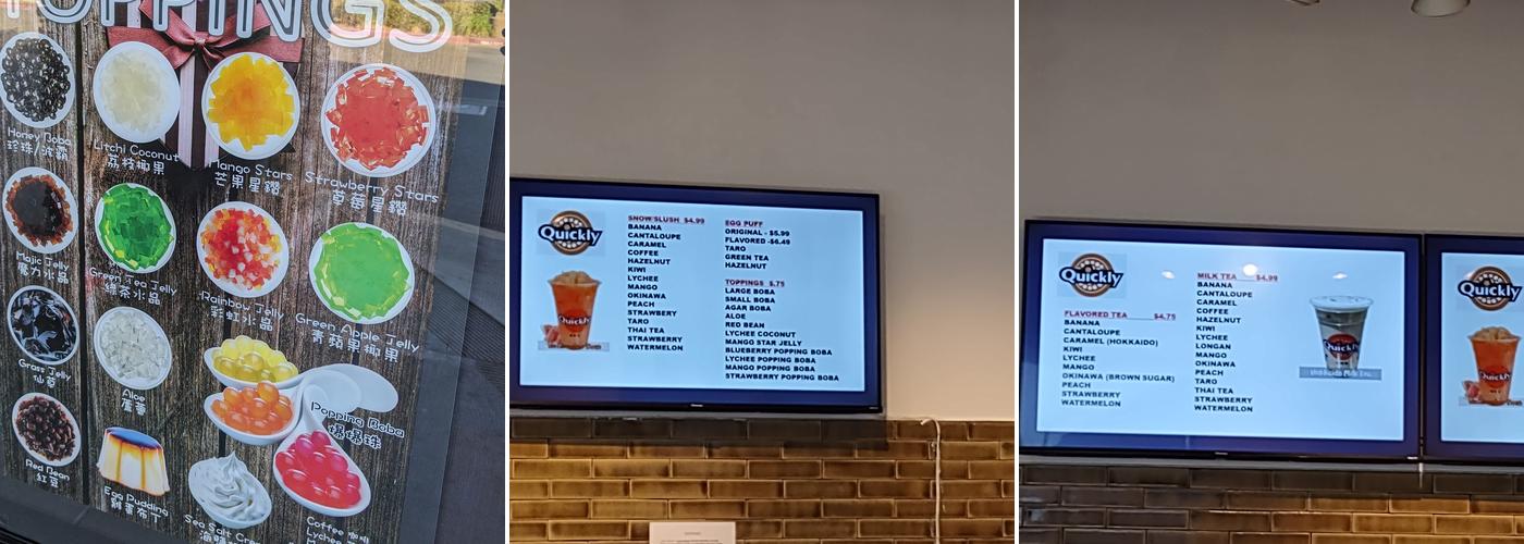 Quickly Rocklin Menu