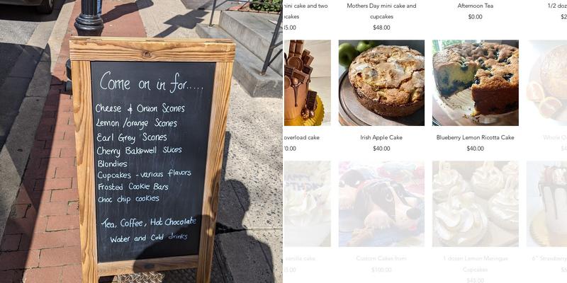 Another Slice of Cake Menu