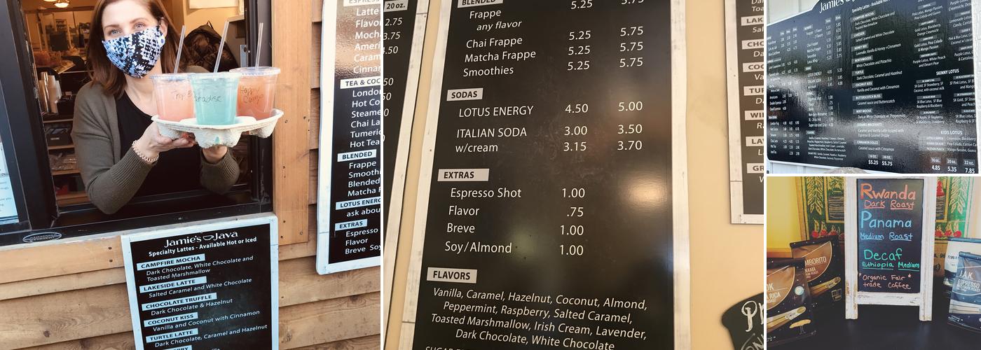 Jamie's Java Menu