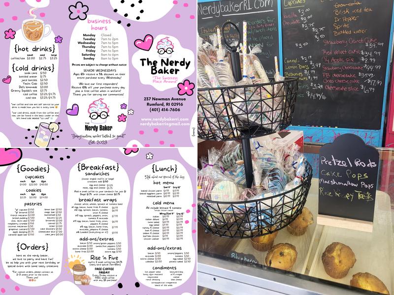 The Nerdy Baker LLC Menu