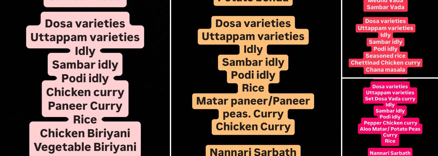 Vada Chennai Menu