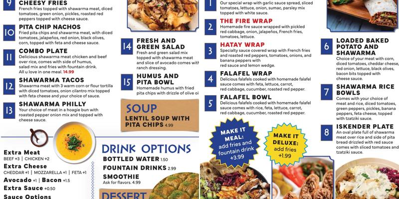 Mediterranean soul Menu