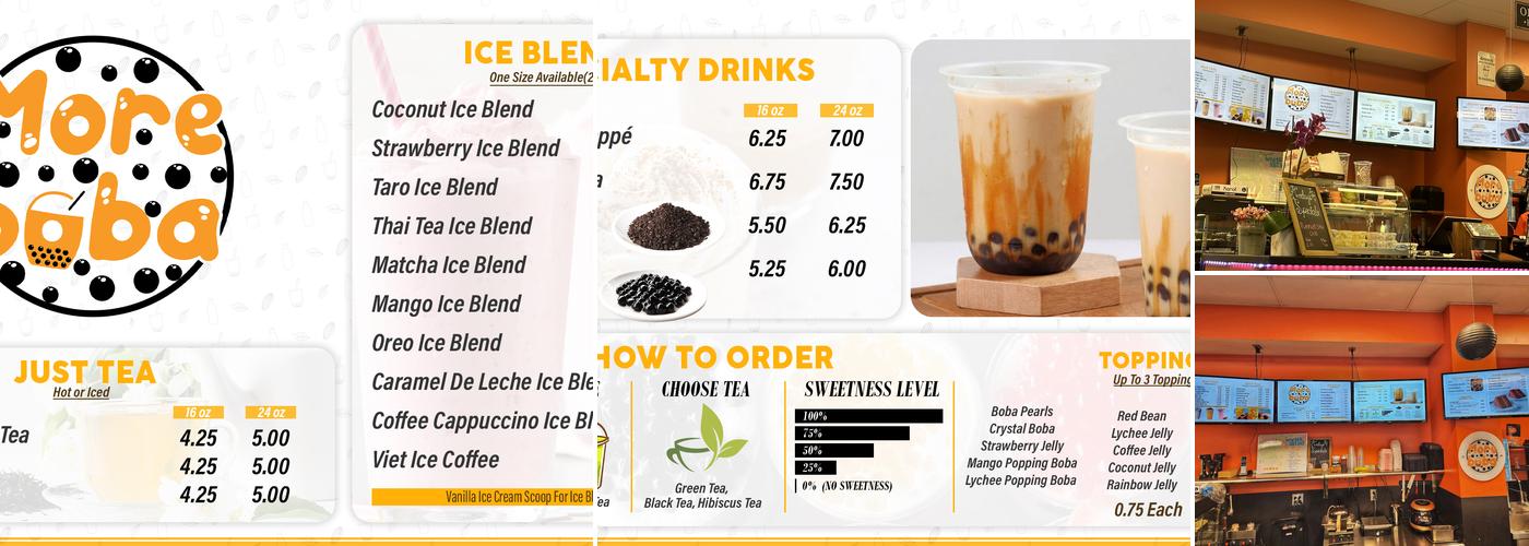 More Boba Menu