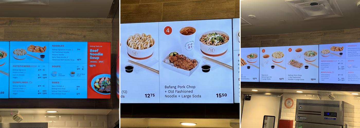 Bafang Dumpling Menu