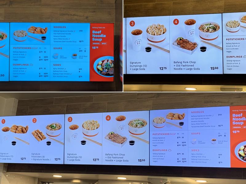 Bafang Dumpling Menu