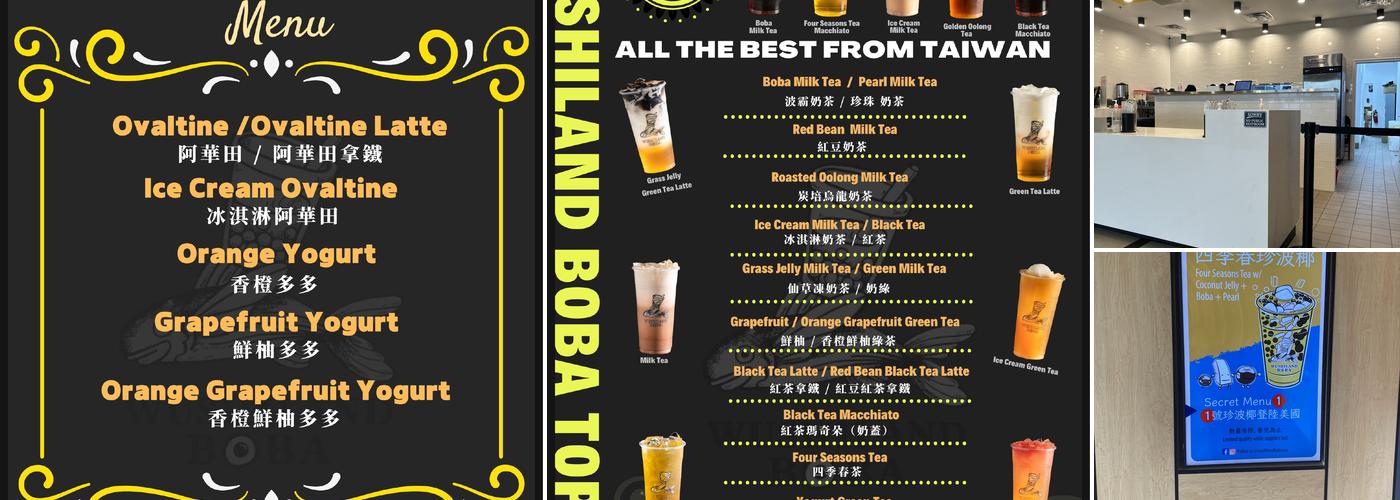 Wushiland Boba Menu