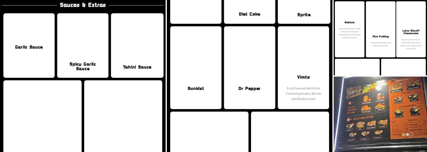 Abu Omar Halal - Barker Cypress, TX Menu