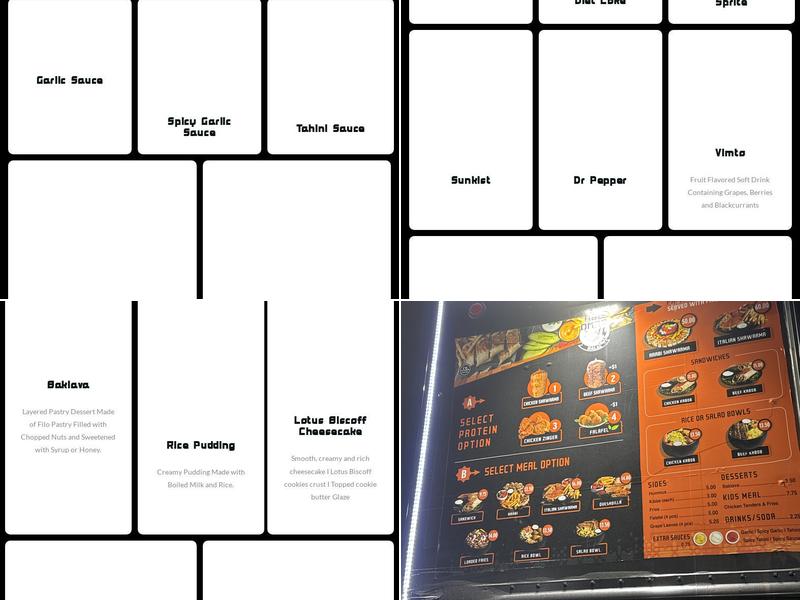 Abu Omar Halal - Barker Cypress, TX Menu