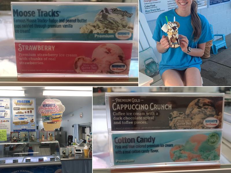 The Frozen Sandcastle Ice Cream & Snowballs Menu