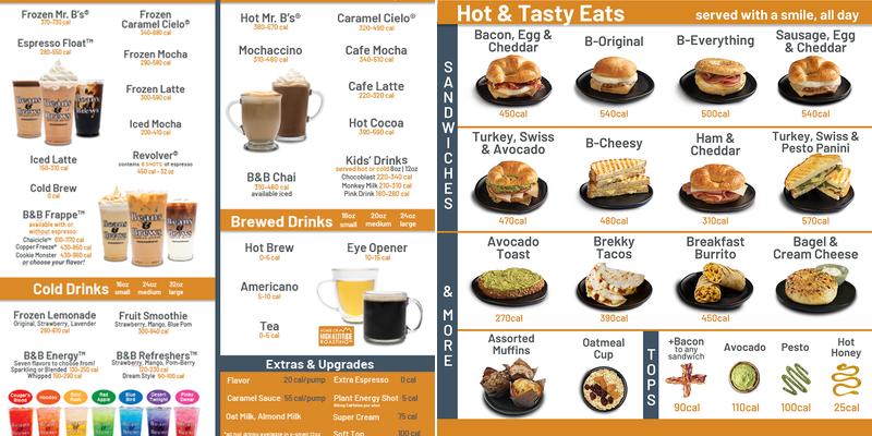 Beans & Brews Coffeehouse Menu