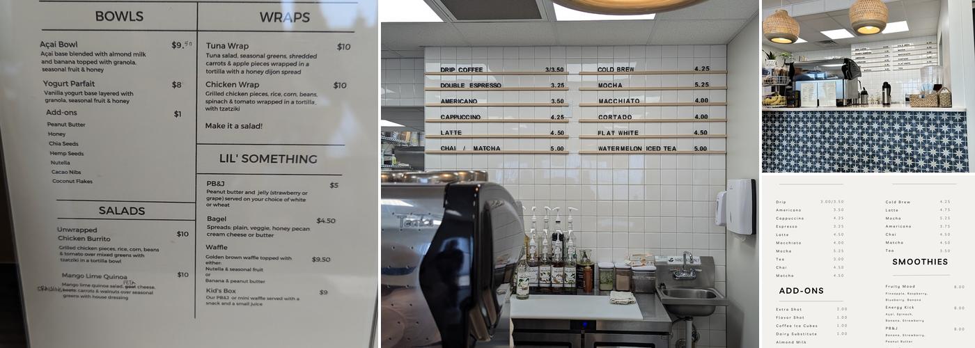 The Buoy Coffee Shop Menu
