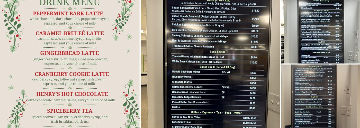 Brightside Cafe Menu