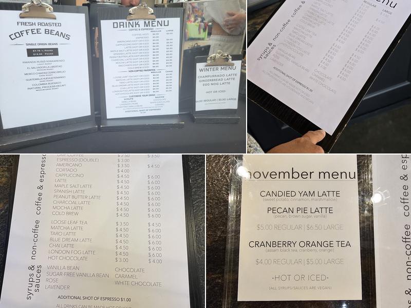 Solo Brew & Roasters Menu