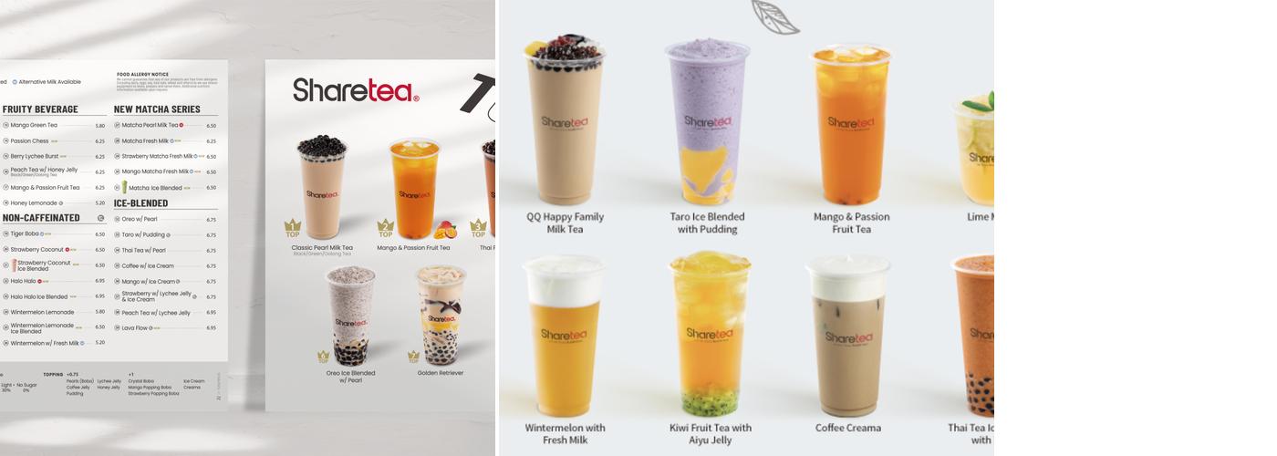 Sharetea St. George Menu