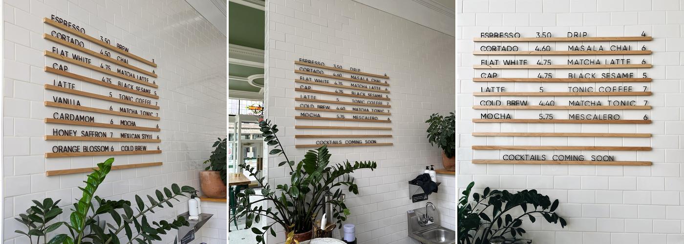 LV. Coffee Project Menu