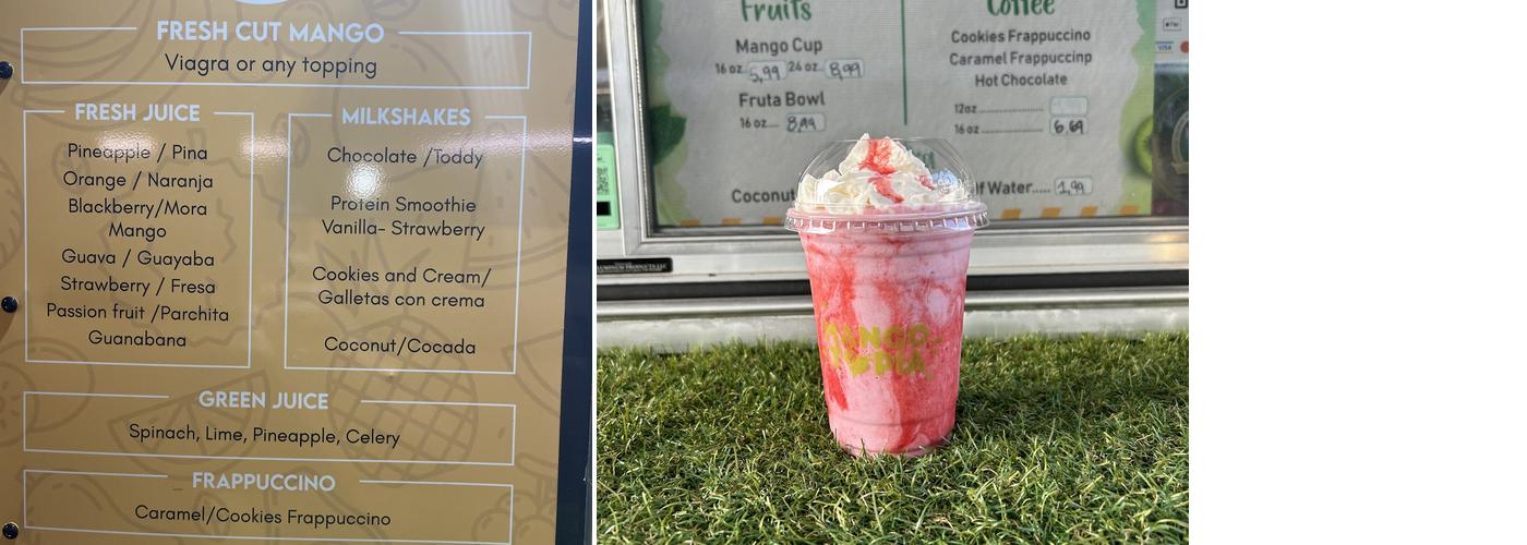 Mangotopia Menu