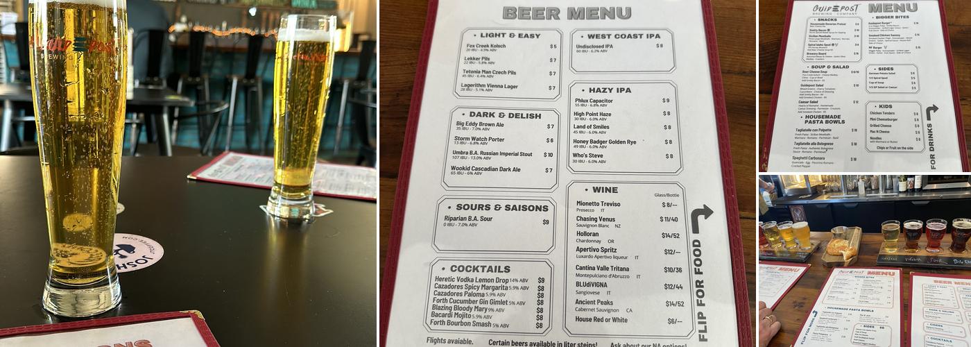 Guidepost Brewing Menu