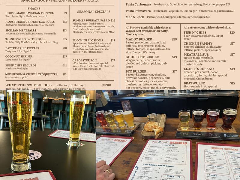 Guidepost Brewing Menu