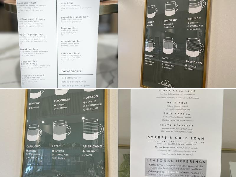 Collective Coffee & Bakery Menu