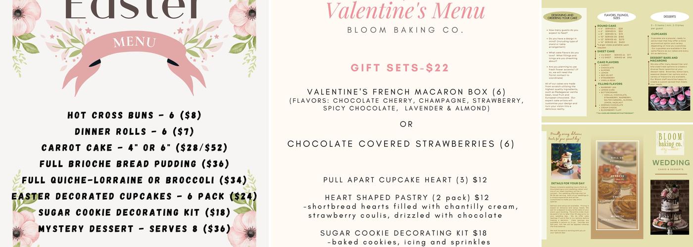 Bloom Baking Company Lighton Plaza Menu