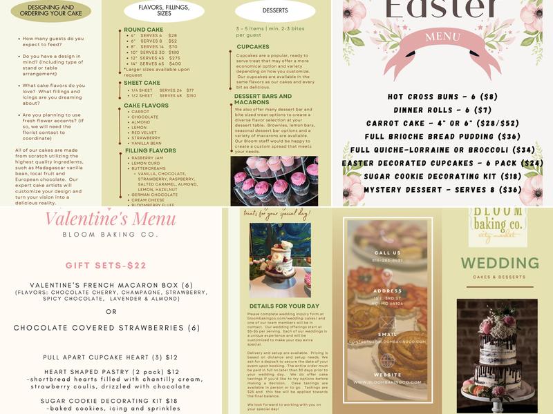 Bloom Baking Company Lighton Plaza Menu