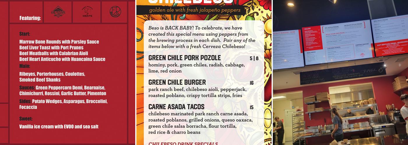 Great Basin Brewing Company - Minden Menu