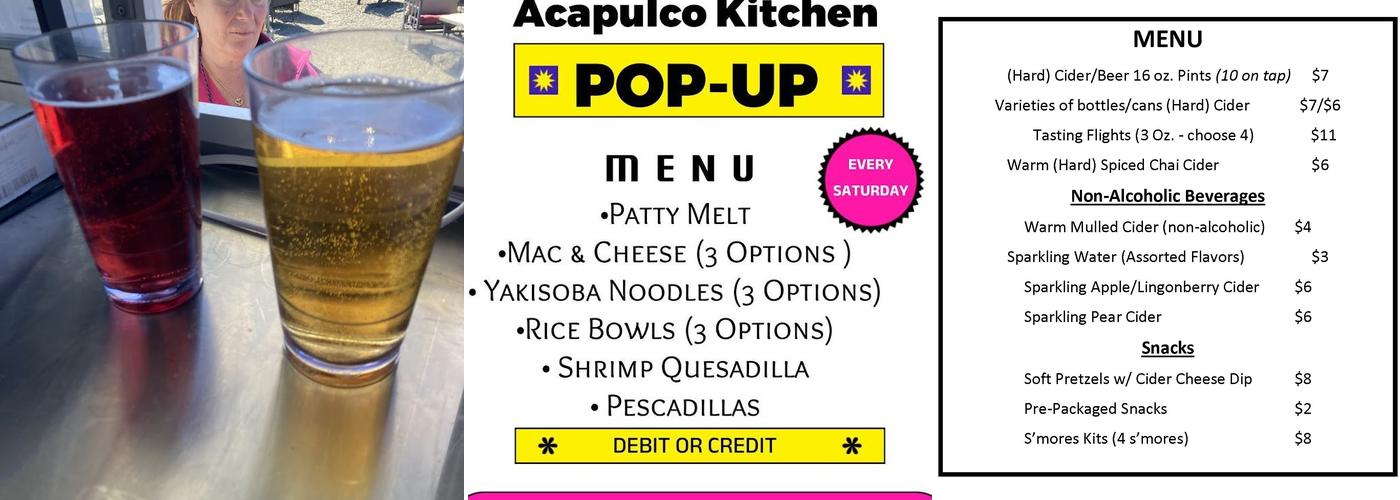 OceanCiders Menu