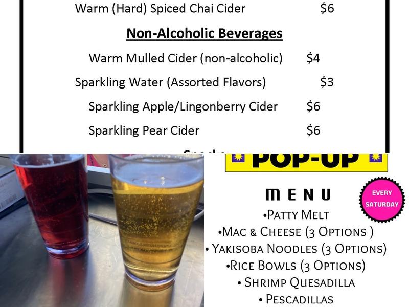 OceanCiders Menu