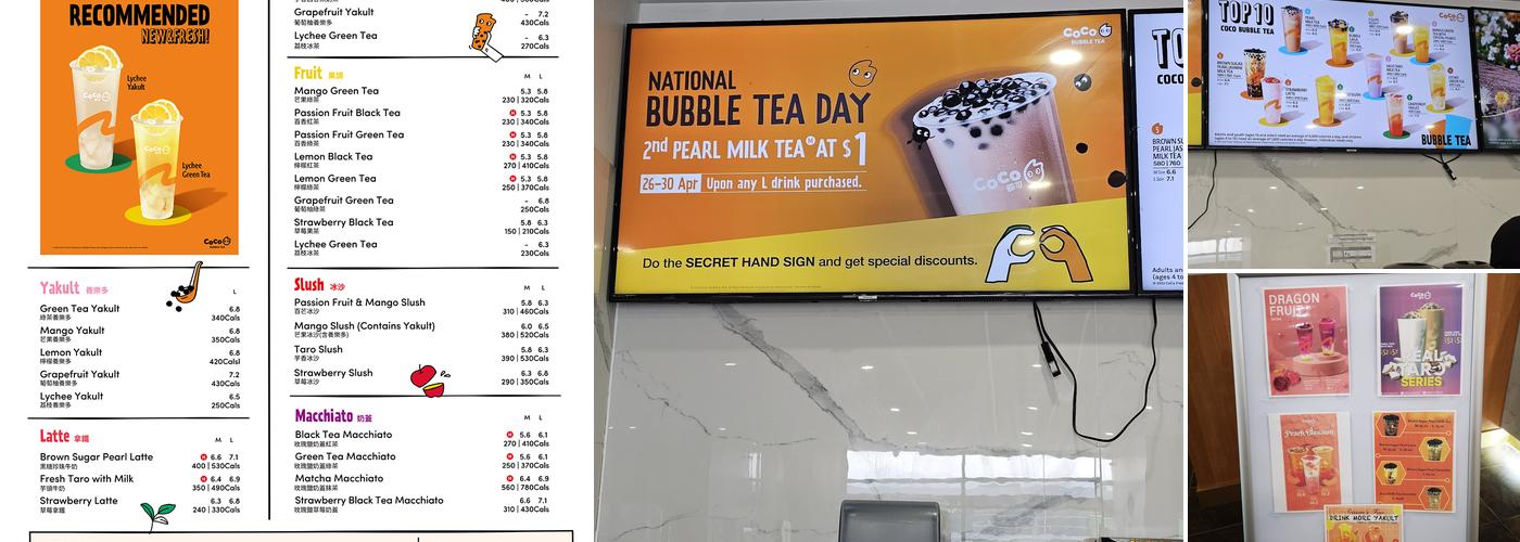 CoCo Fresh Tea & Juice Menu