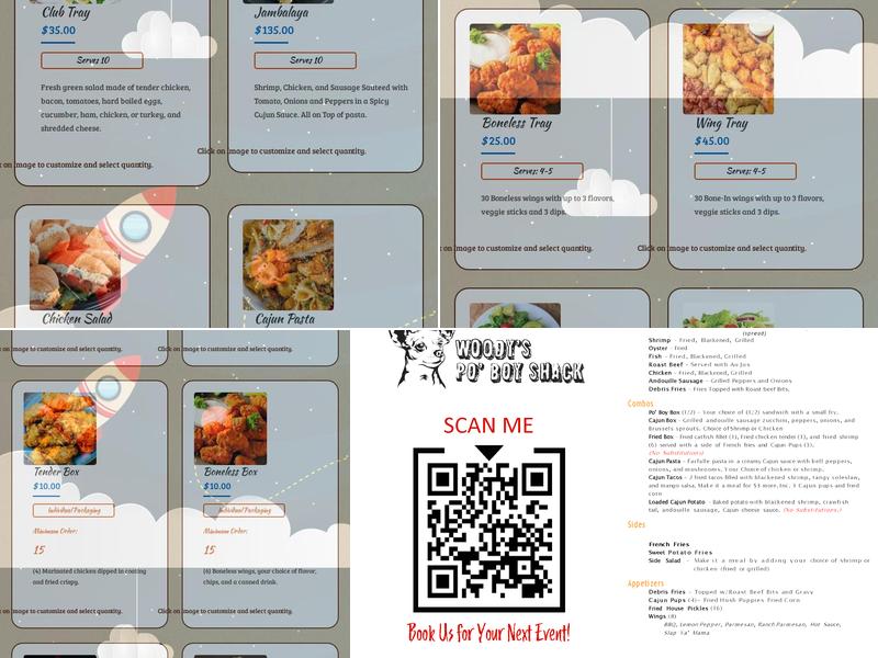 Woody's Po' Boy Shack Menu