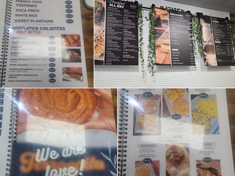 Terracotta Cafe & Bakery Menu